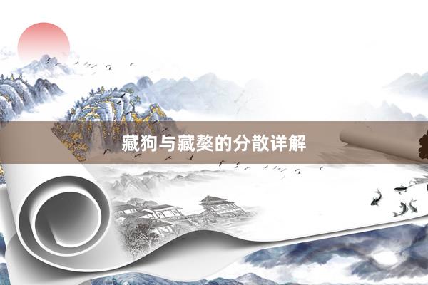 藏狗与藏獒的分散详解